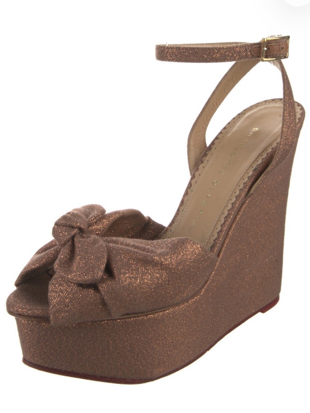 Charlotte Olympia Glitter Platforms